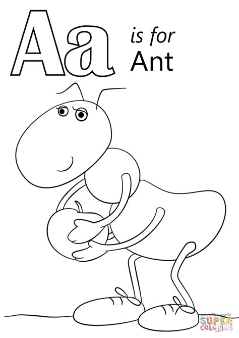 A Is For Ant Printable
